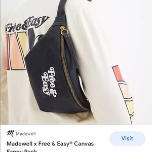 Madewell x Free & Easy Navy Fanny Pack